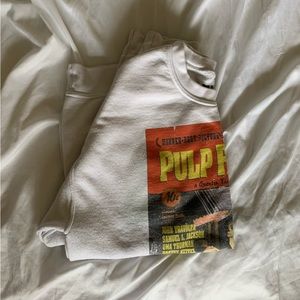pulp fiction white crewneck